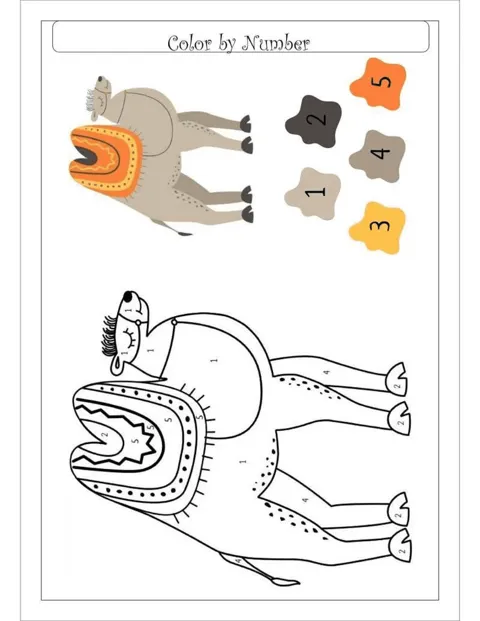 Color by Number worksheet — Drawing & Colouring